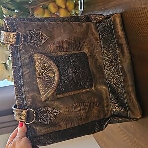 Leather handmade purse or tote